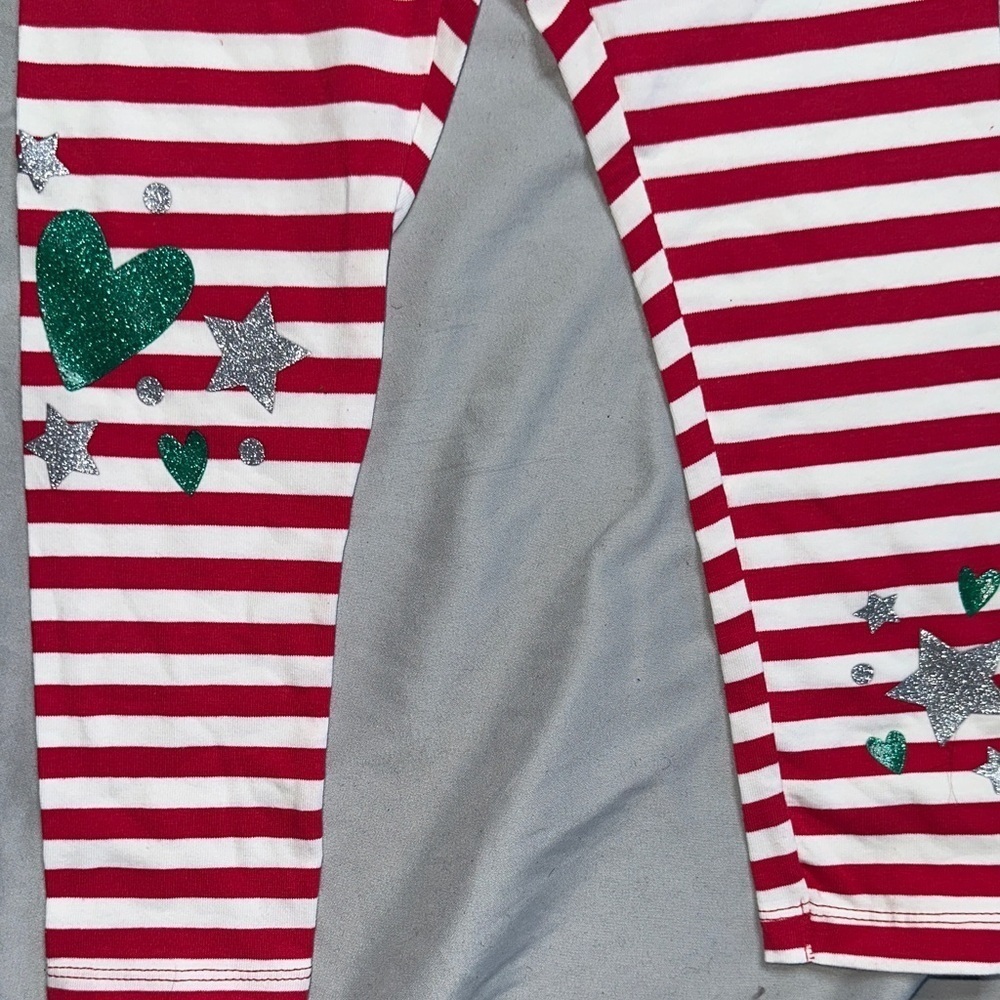 Christmas Elf Kids Pajamas Set - Red and Green - Picture 6 of 8